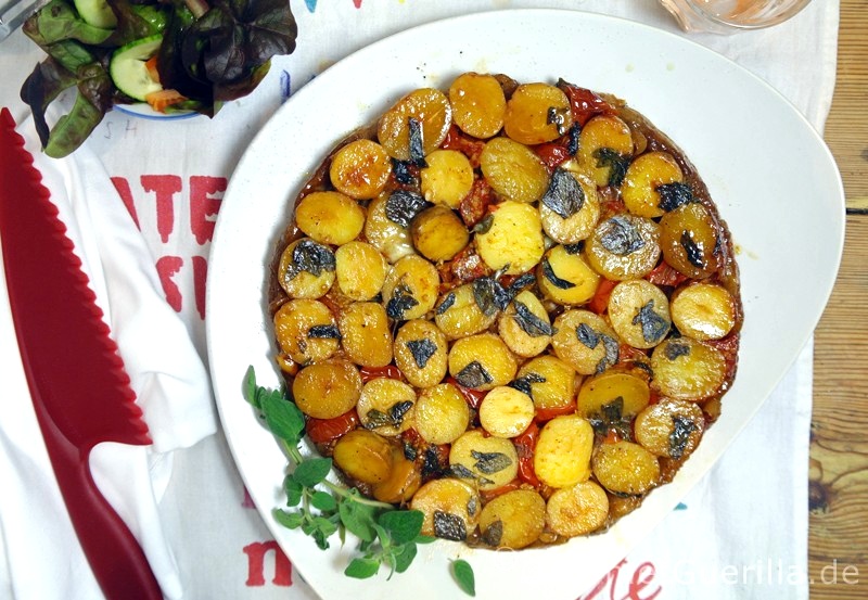 Tarte Tartin Suprise #recipe #gourmet guerrilla #vegan